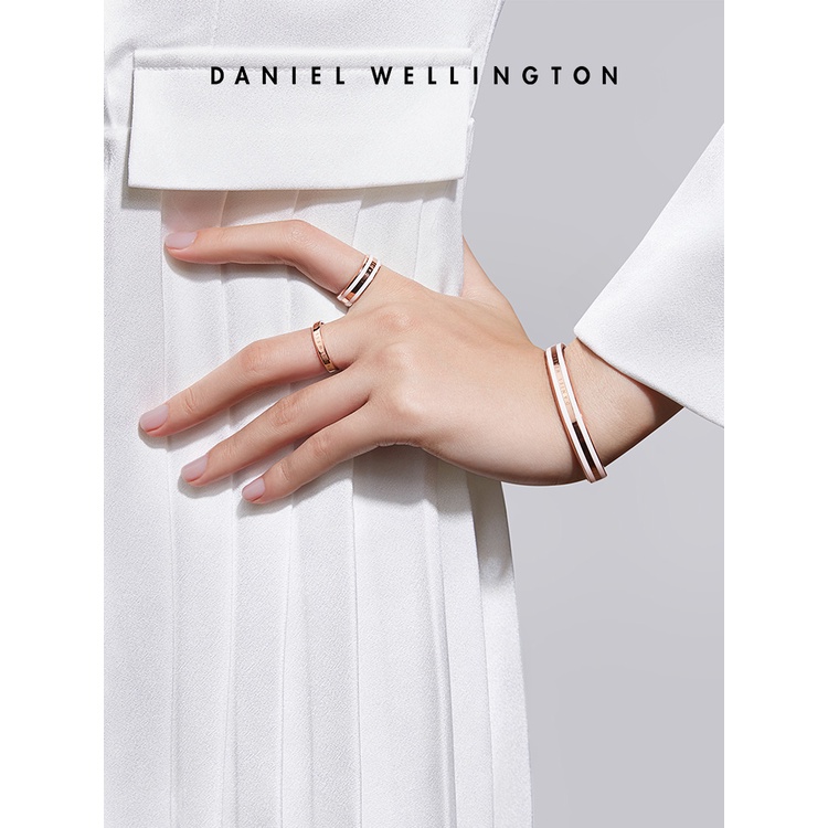 Nhẫn Daniel Wellington dw nhẫn nam và nữ thời trang nhẫn vàng hồng đích thực