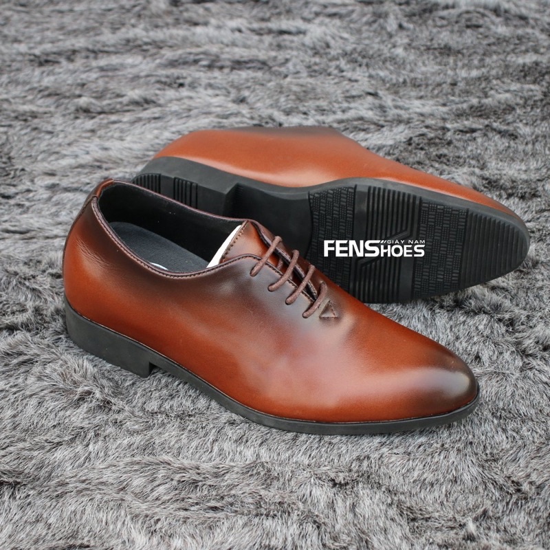 Giày công sở nam, tăng cao 7 cm, da bò nguyên tấm, bảo hành 12 tháng