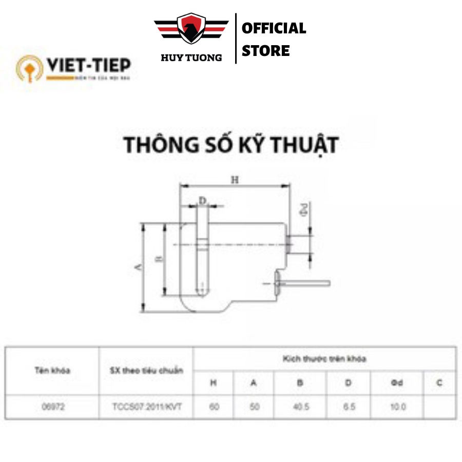 Khóa phanh đĩa xe máy Việp Tiệp 06972, chất liệu hợp kim tôi cứng, có chức năng dễ khóa và chống cắt hiệu quả -HUY TUONG