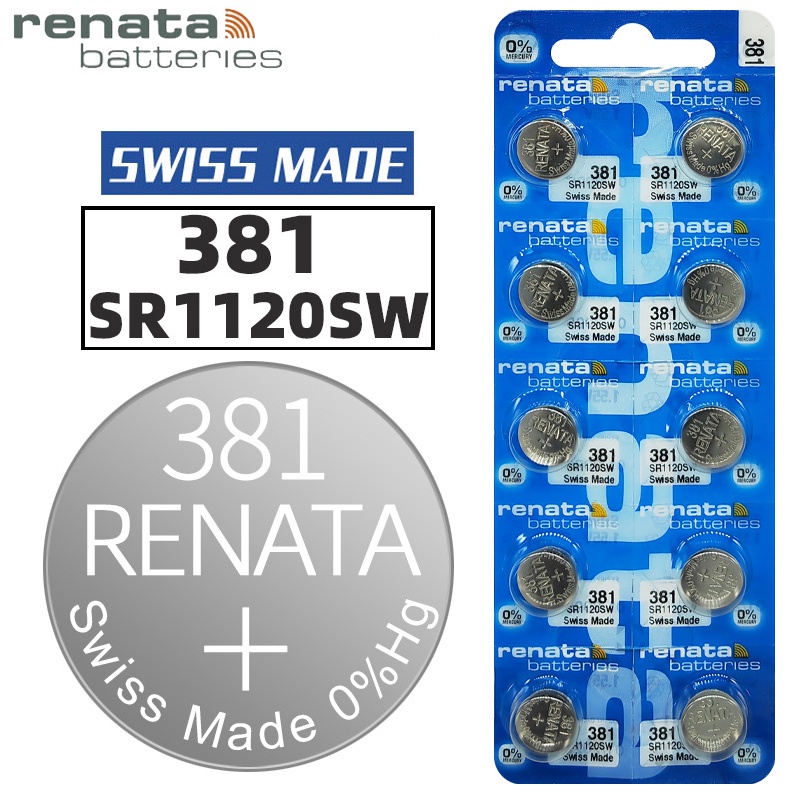 1 viên Pin Renata 381 391 SR1120SW pin đồng hồ Thụy Sỹ chính hãng