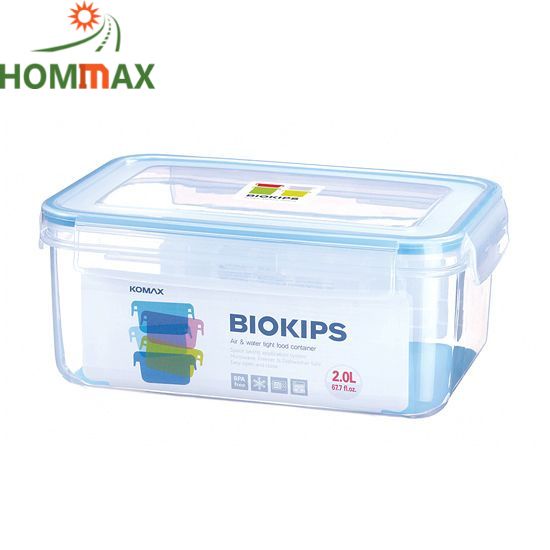 (KOMAX) Hộp Nhựa Chữ Nhật Komax Biokips 71520 (2L), nhựa PP, xuất xứ Hàn Quốc