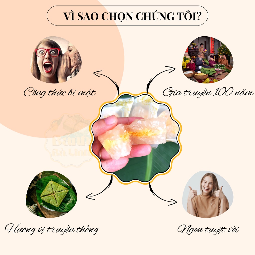 Bánh Phu Thê Đặc Sản Đà Nẵng, 20 Cái, Hương Vị Truyền Thống 100 Năm - Bánh Bà Linh