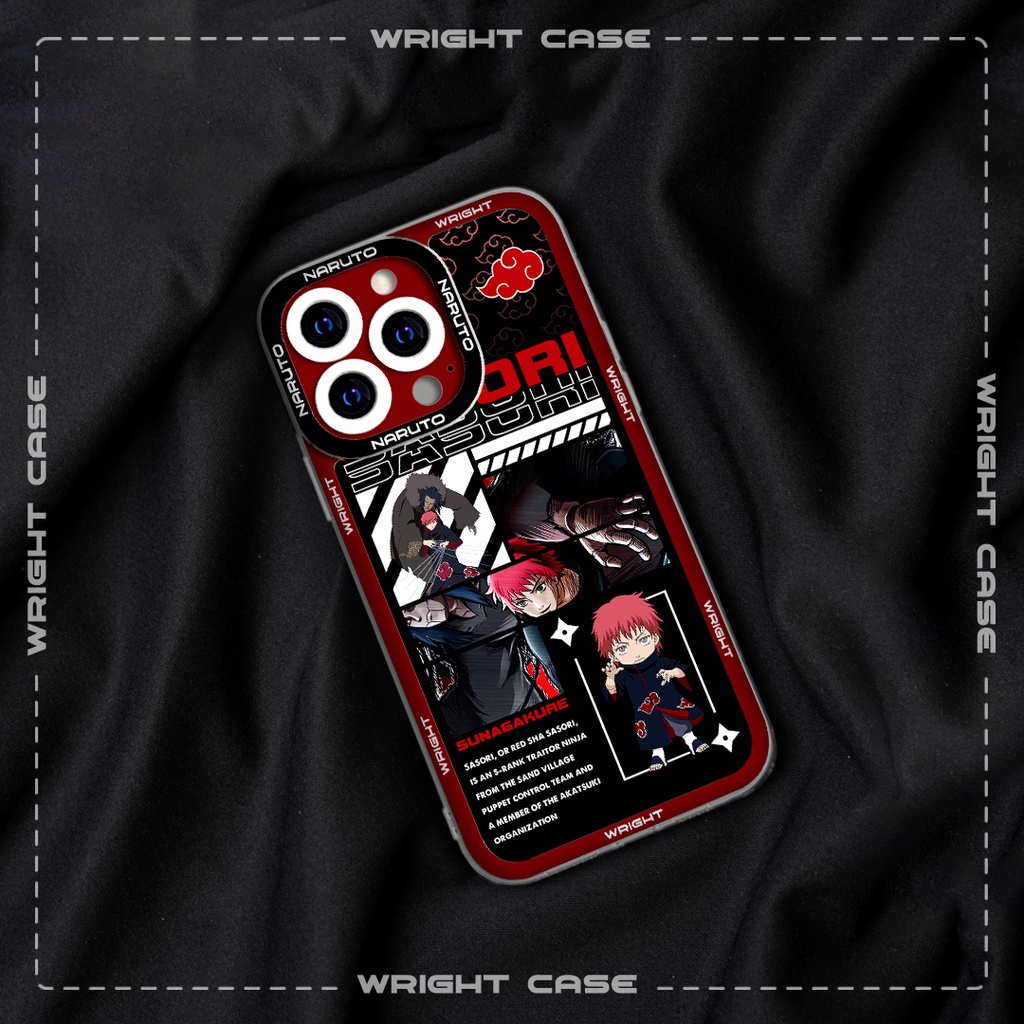 Ốp lưng iphone cạnh vuông Sasori 2 Akatsuki Naruto Anime 6plus/7/8/8plus/x/xs/11/12/pro/max/plus/promax