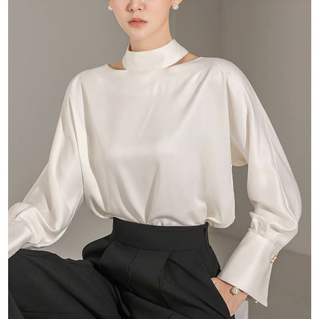Set bộ công sở áo sơ mi+ quần culottes A001884