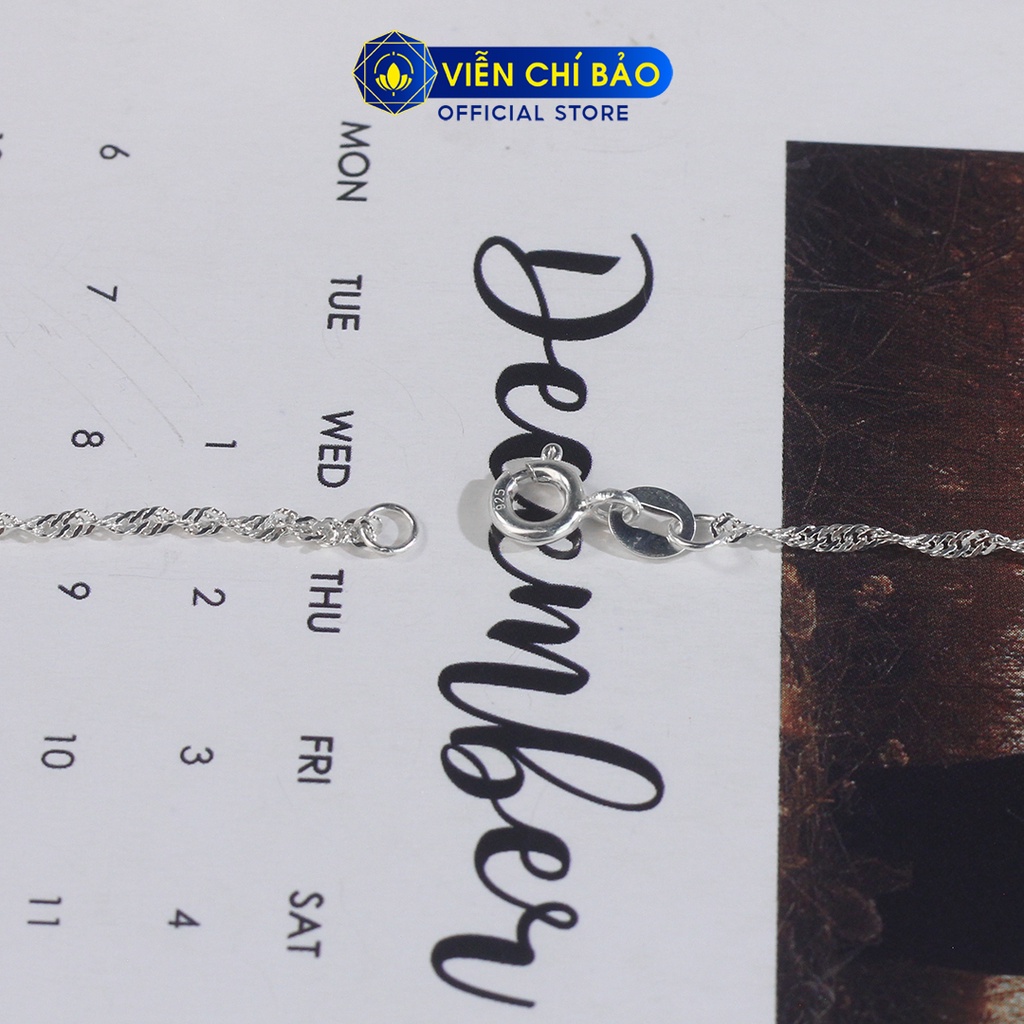 Dây chuyền bạc nữ xoắn new chất liệu bạc 925 thời trang phụ kiện trang sức Viễn Chí Bảo D400261