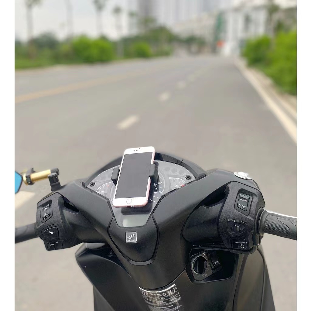 Giá đỡ điện thoại xe máy, kẹp điện thoại xe máy nhỏ gọn tiện lợi dành cho biker, băng dính 3M (BLUE_CHICC) | BigBuy360 - bigbuy360.vn