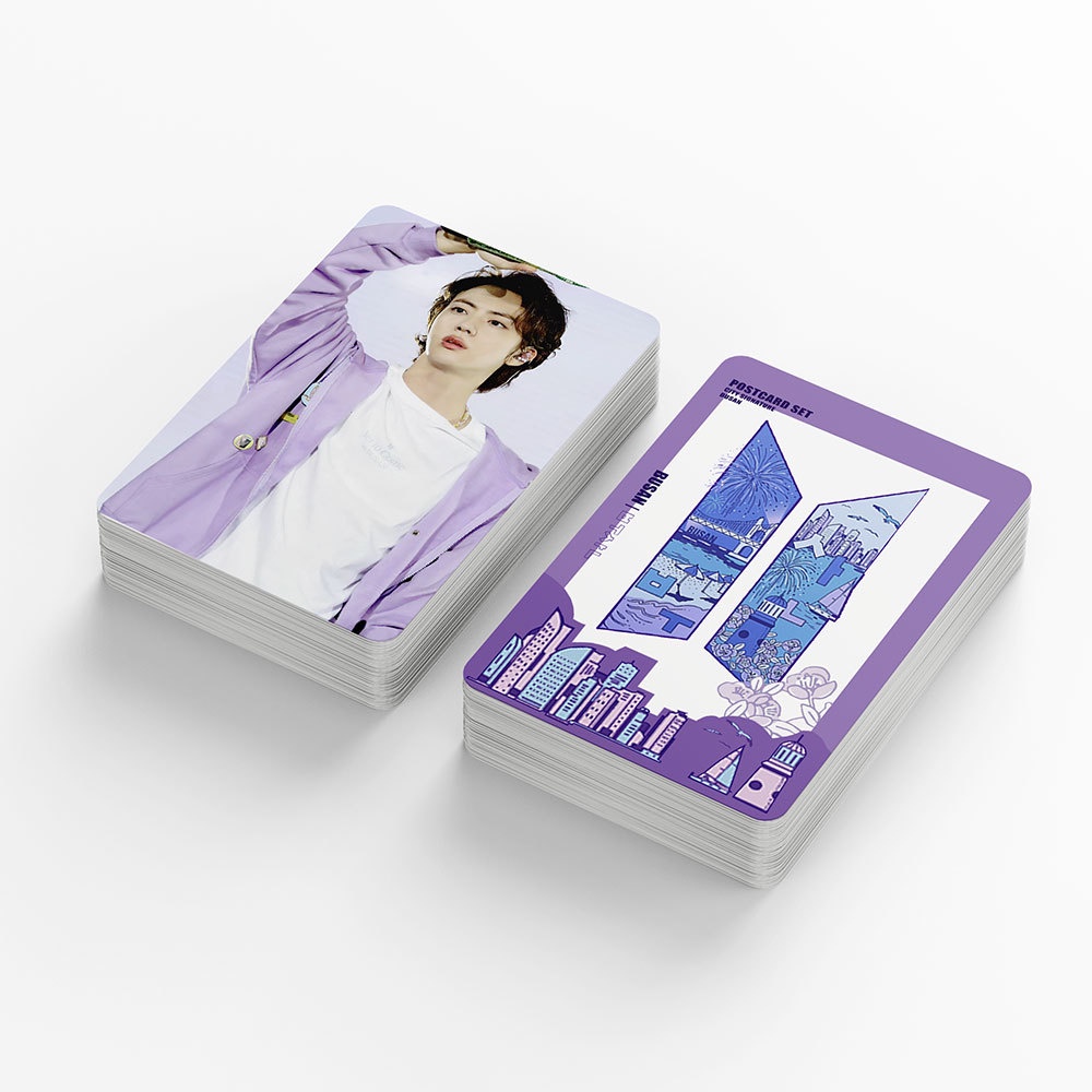 55pcs/box BTS Photo Card Yet To Come in BUSAN Concert Postcard LOMO Card