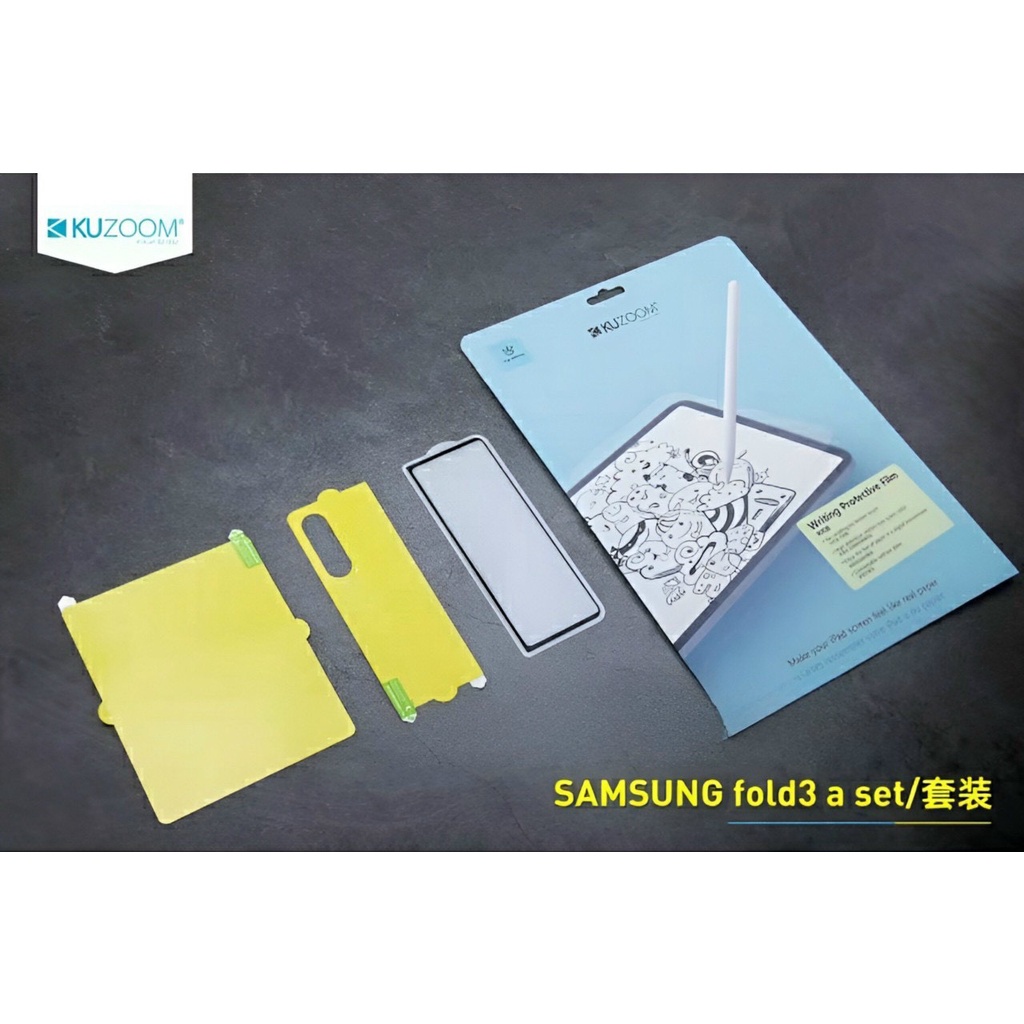 Dán ZFold 4 Combo3 Miếng dán Kuzoom cho Samsung ZFold4 5G Bảo vệ máy  Kính