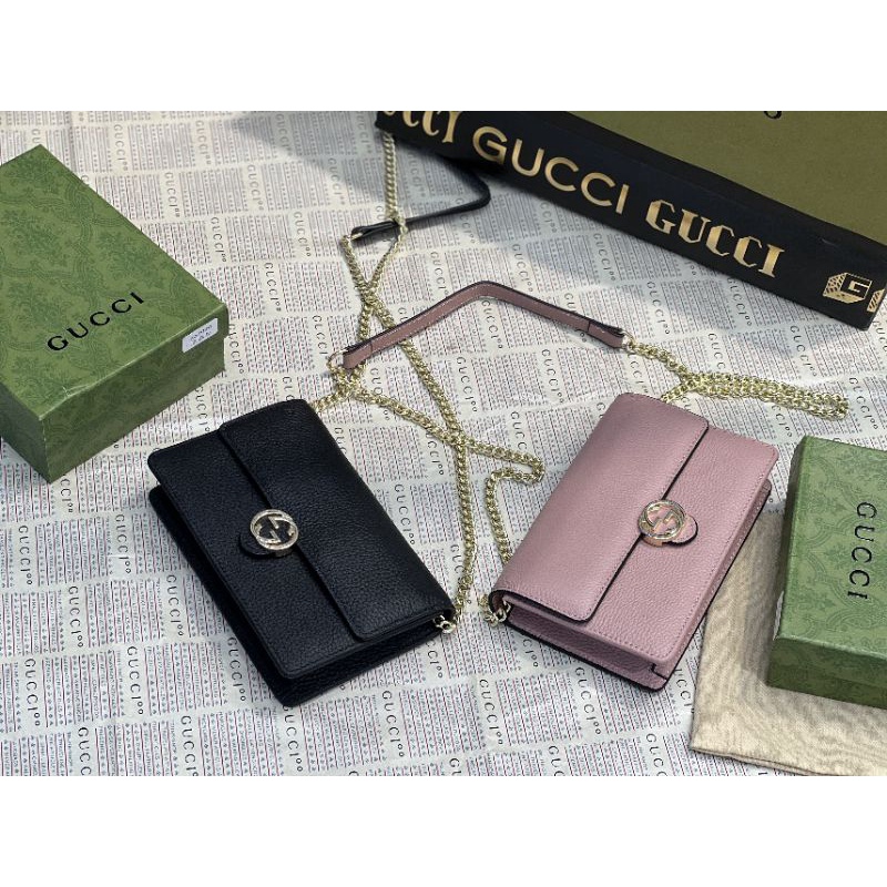 Túi đeo chéo nữ Woc da bò sz19cm phom chuẩn logo rõ nét fullbox hãng