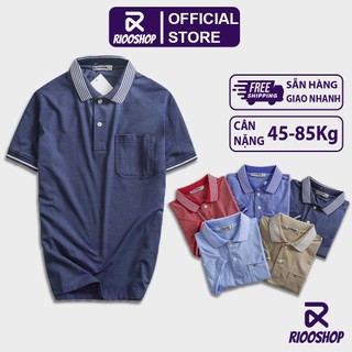 Áo thun nam có cổ có túi trơn tay ngắn cao cấp AE RCP003 - áo phông nam cotton Riooshop