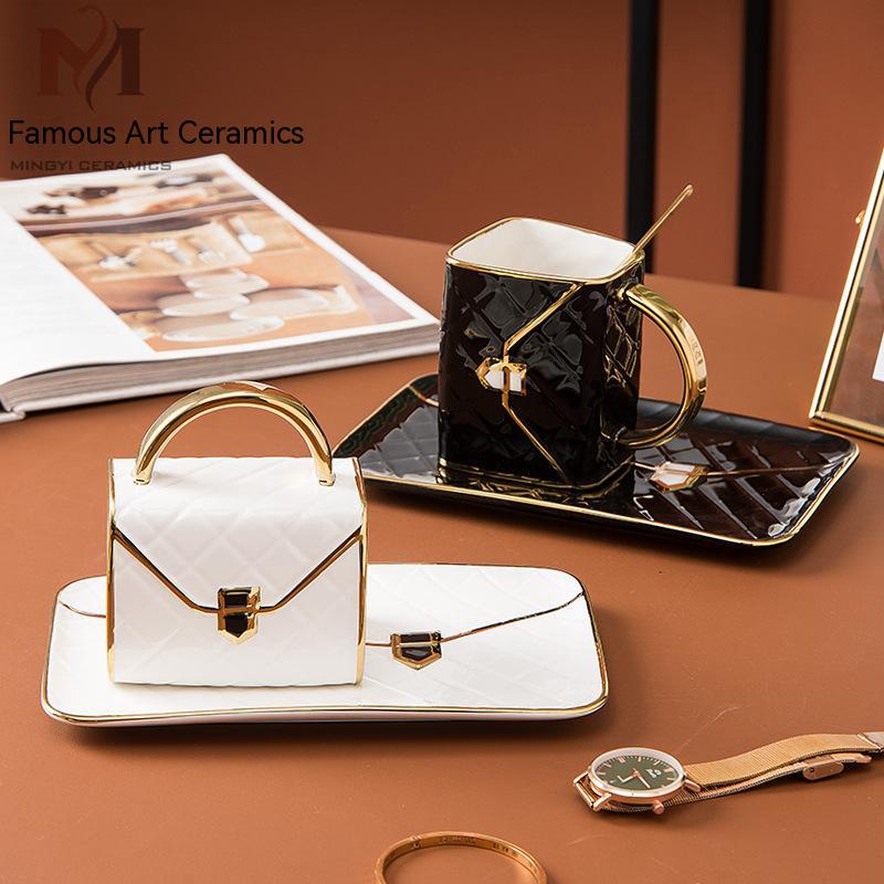 Bộ Cốc Sứ Đựng Nước Chấm / Đĩa / Đĩa / Cà Phê Hình Túi Sáng Tạo