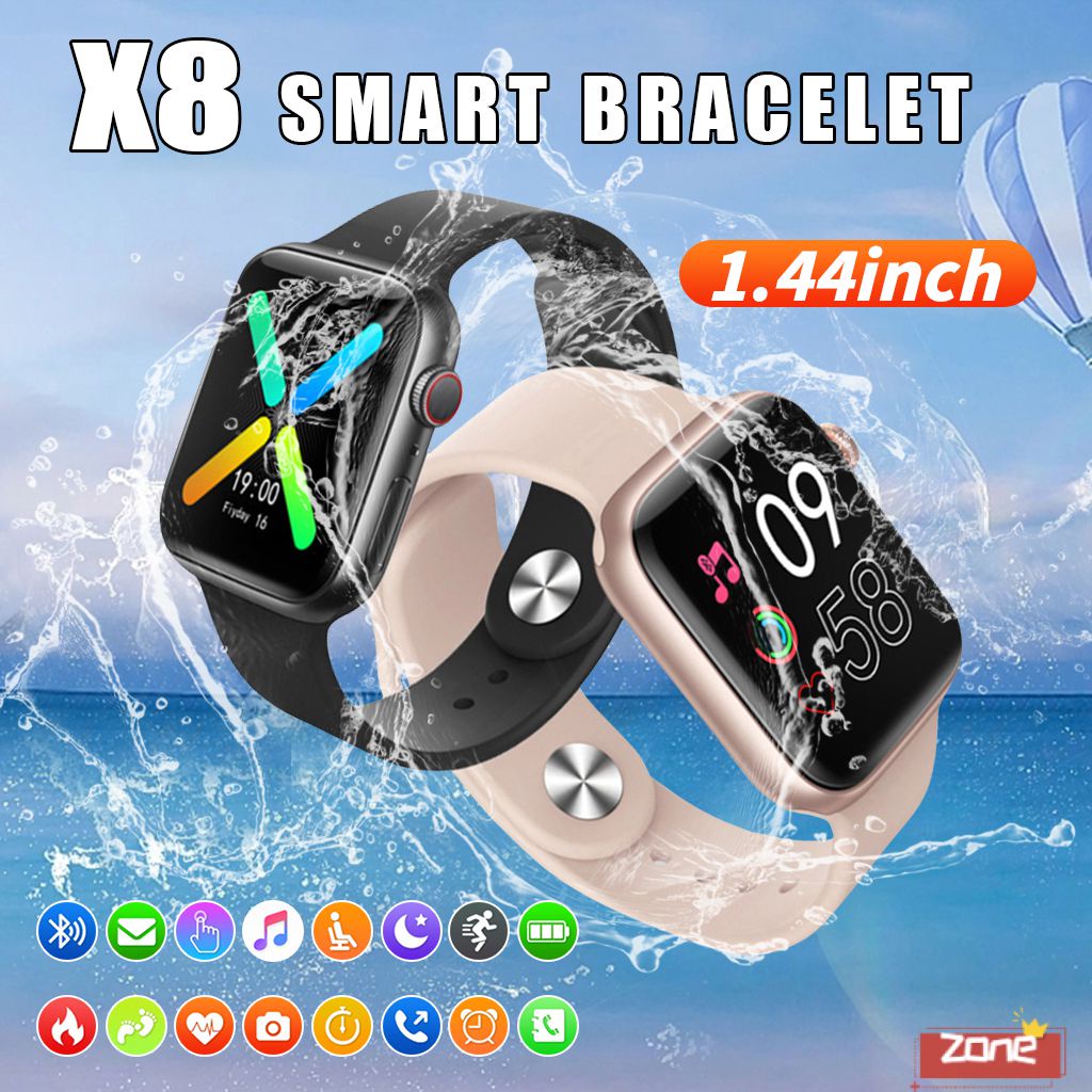 Chất Lượng Cao X8 Đồng Hồ Thông Minh Smartwatch Ngủ Đo Nhịp Tim Đa Quay Số Bluetooth Gọi Người Phụ Nữ Thể Thao 'Vùng