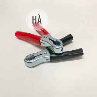 Kẹp acquy cá sấu xi đỏ đen 50a - 7.5cm -1 cặp