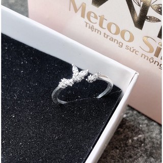 Nhẫn bạc nữ Nhẫn Cánh Tên Freesize - Metoo Silver