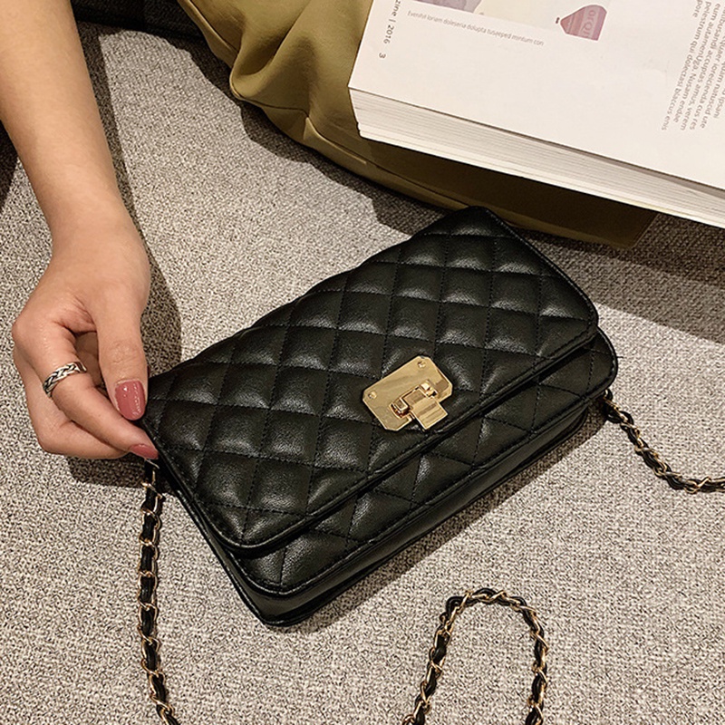 Túi Đeo Chéo Dây Xích Hình Thoi Thời Trang Cho Nữ