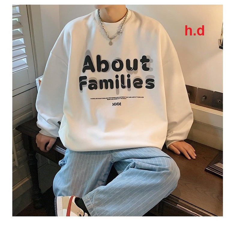 Áo sweater nam nữ in  About chất. áo sweater form rộng