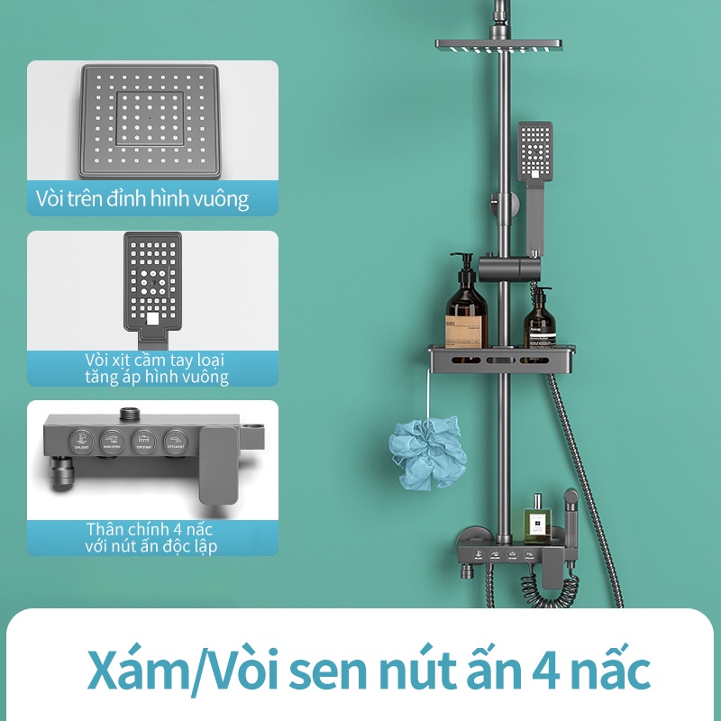 Bộ sen cây tắm đứng,Bộ vòi sen đa năng- YN605/YN605