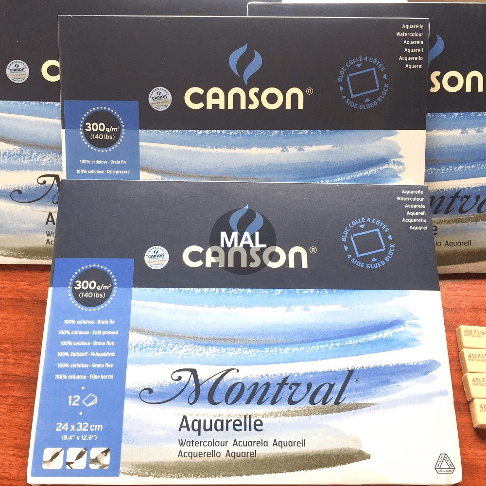 Canson Montval - Giấy vẽ màu nước [Hoạ cụ MAL]