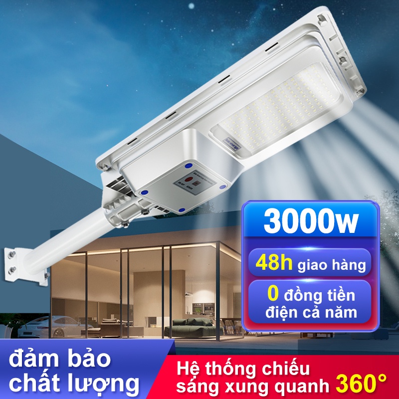 【giá rẻ nhất sàn】Đèn Năng Lượng Mặt Trời 3000W,Sân Vườn,Đèn Cảm Biến Siêu Sáng,IP67 Chống Nước
