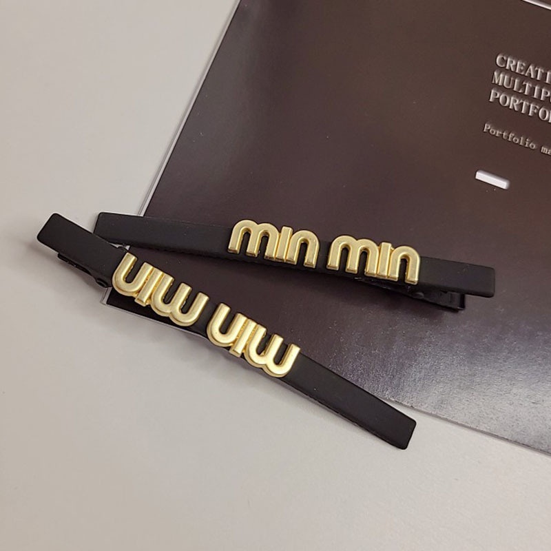 Kẹp Tóc Màu Đen Phối Chữ Feel Cao Cấp Thời Trang