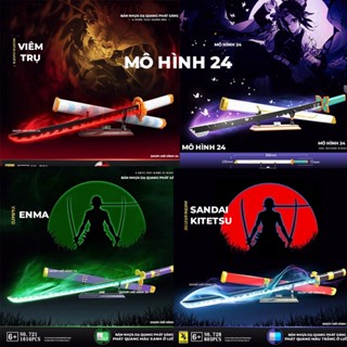 Mô hình đồ chơi Nhật luân kiếm katana trong anime Kimetsu no Yaiba demon slayer tanjirou