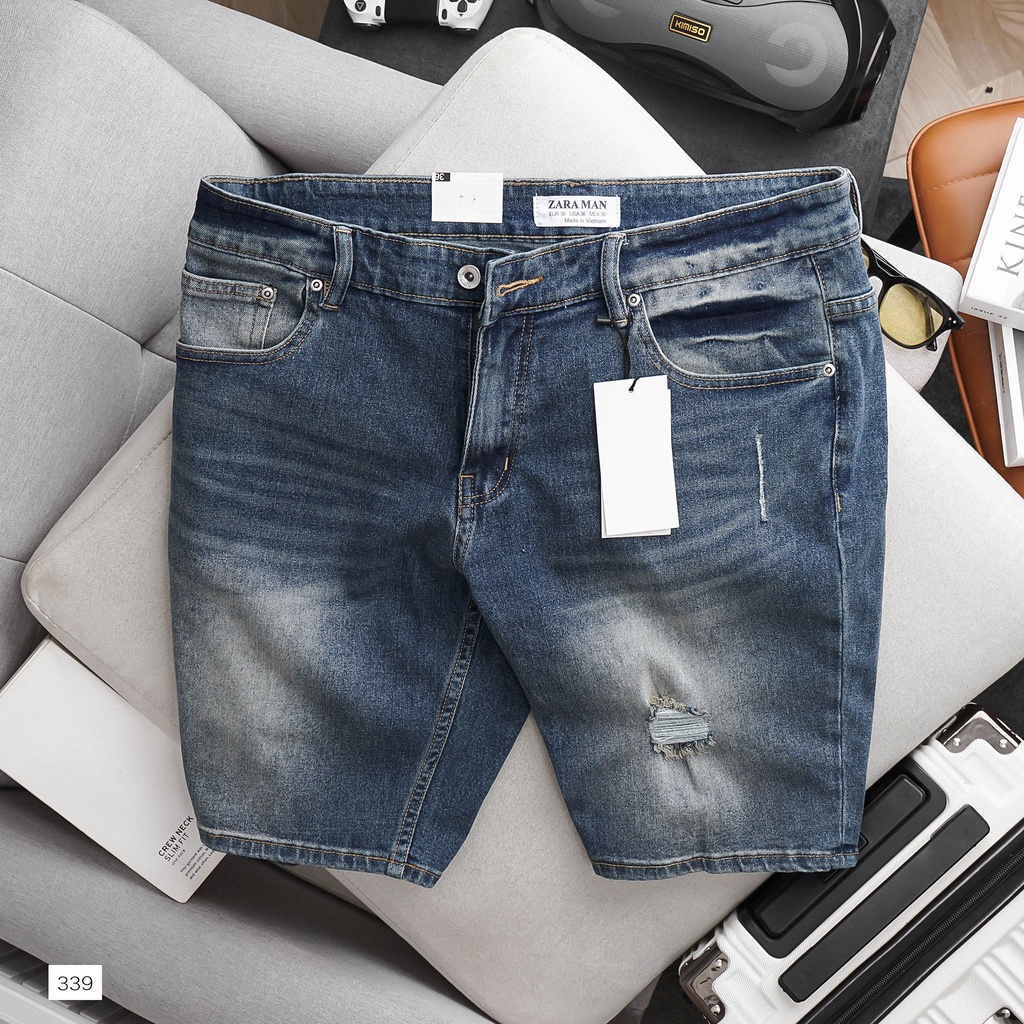 Bigsize 130kg Quần Short Jean Nam size đại co giãn hàng xịn