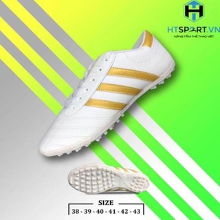 Giày đá bóng, Giày 3 sọc đá banh sân cỏ nhân tạo giá rẻ dành cho nam nữ thể thao bóng đá HTSPORT # a 🐨 -