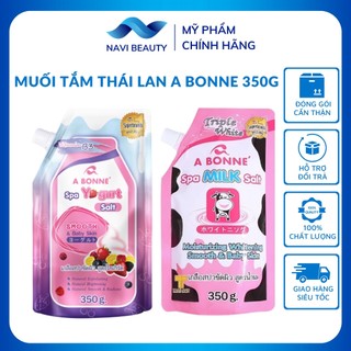 Muối tắm tẩy tế bào chết nhẹ dịu A Bonne Spa Milk Salt Thái Lan 350gr nhiều hương