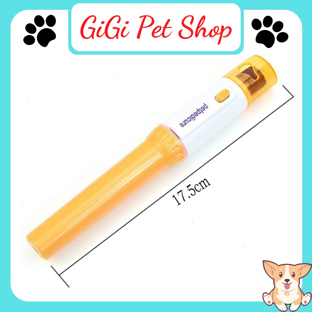 Máy mài móng chân cho thú cưng chó mèo phù hợp chó lớn nhỏ tặng kèm đầu thay thế - GiGi Pet Shop