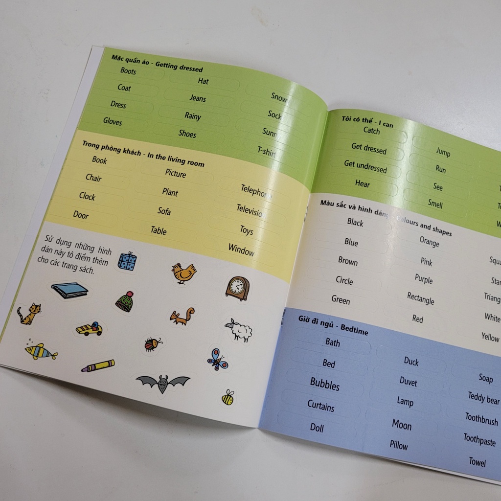 Sách - Tô Màu Bóc Dán - Cho bé từ 2 tuổi
