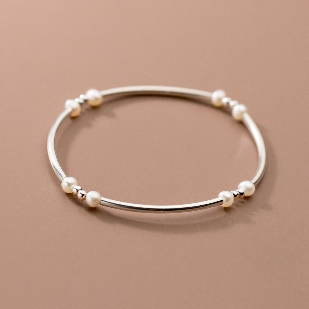 Vòng tay Bạc S925 Nữ Mix Ngọc Trai Nhí Nuôi Nước Ngọt 4mm LT2711 - Bảo Ngọc Jewelry