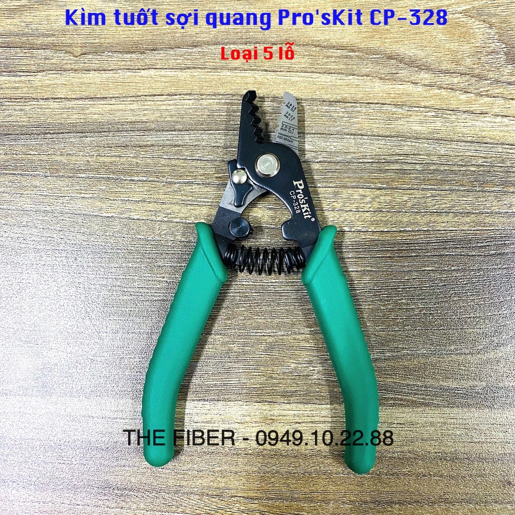 Kìm tuốt sợi quang Pro'sKit CP-328