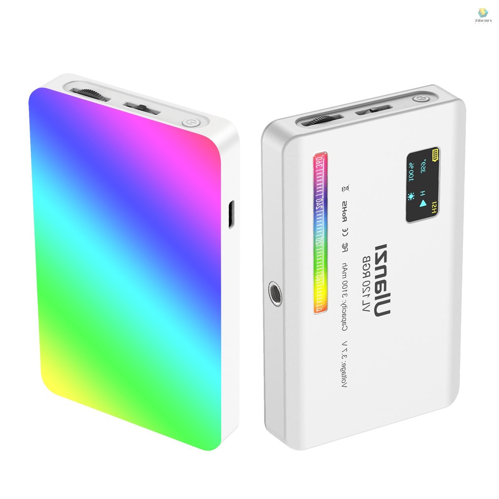 Đèn LED Ulanzi VL120 RGB Mini 2500K-9000K CRI95 + 20 Tạo Hiệu Ứng Ánh Sáng Tích Hợp Pin Có Thể Sạc Lại Bằng Silicon Chuyên Dụng Cho Chụp Ảnh