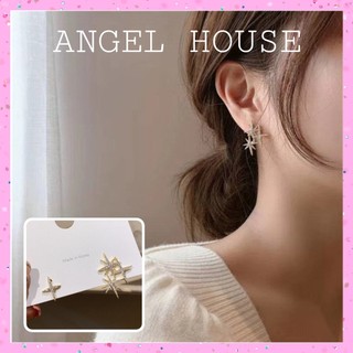 Khuyên tai ngôi sao lấp lánh bạc s925 angel.house