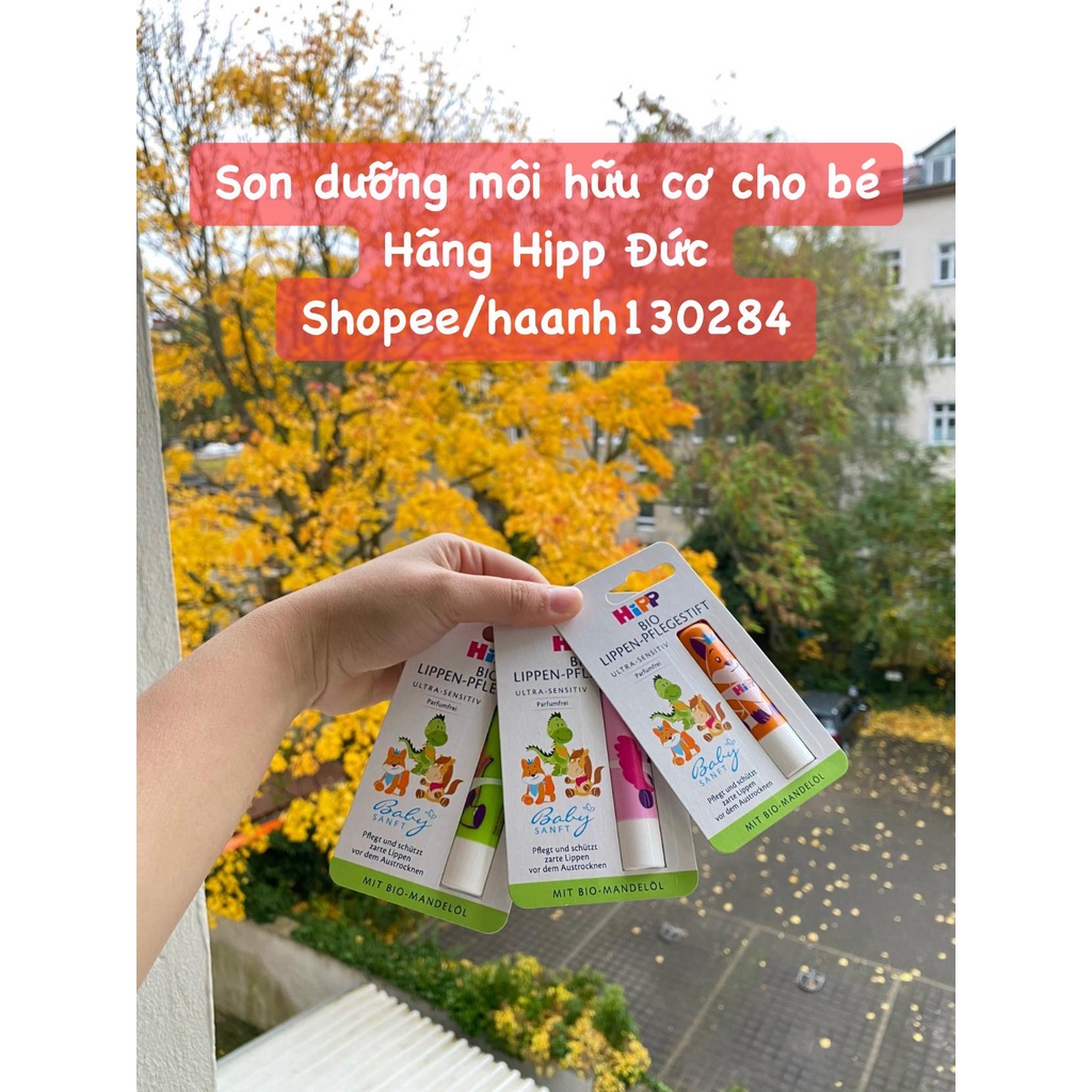 Son HiPP, son dưỡng môi HiPP cho em bé hàng nội địa Đức