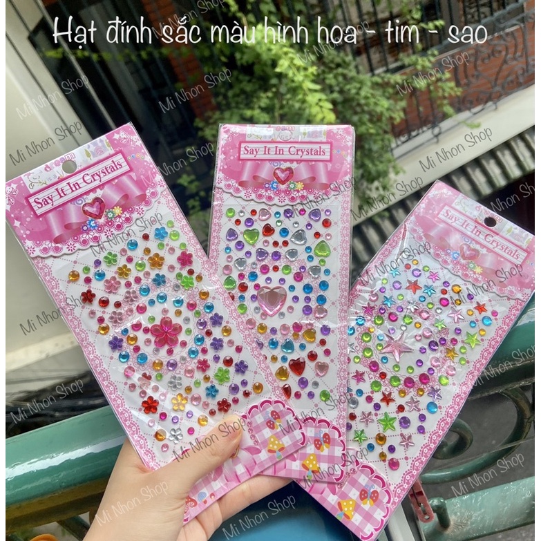 Miếng dán đính đá sticker festival, trang trí móng tay, sổ tay, ốp điện thoại, làm concept ấn tượng trong trang điểm