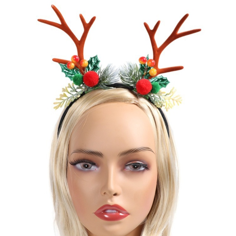 Băng Đô Cài Tóc Hình Sừng Tuần Lộc Dễ Thương