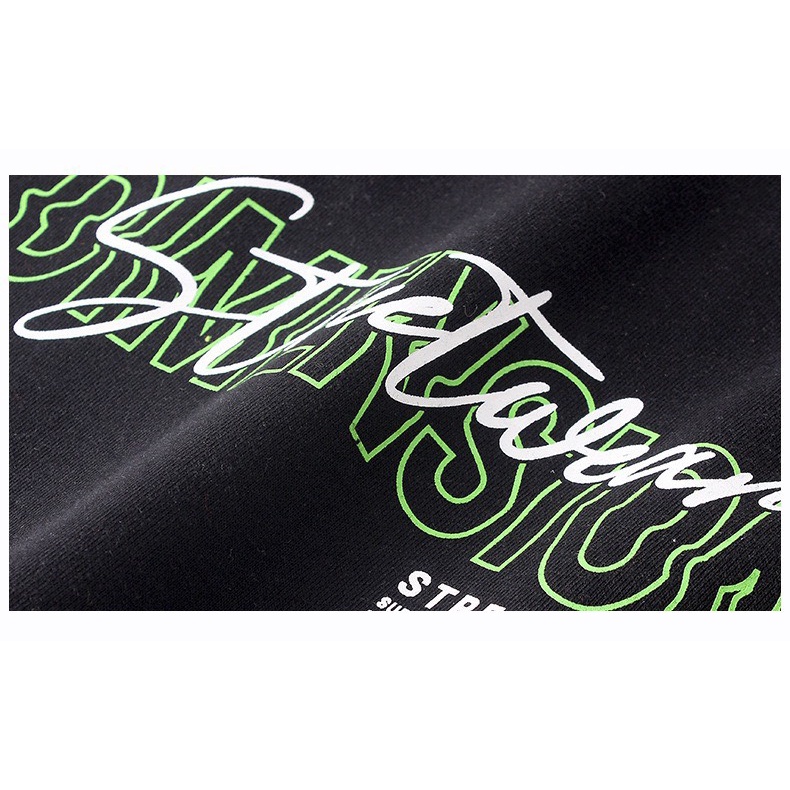 15-43kg Áo Nỉ Da Cá Có Mũ Phối Tay AKL cho Bé Trai #Streetwean