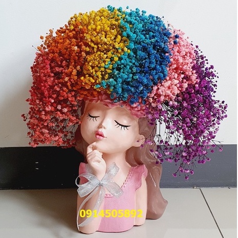 Lọ hoa decor hình cô gái