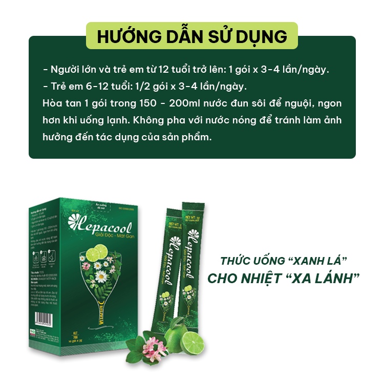 Bột sủi Hepacool ADC , hỗ trợ thanh nhiệt, bổ sung vitamin C