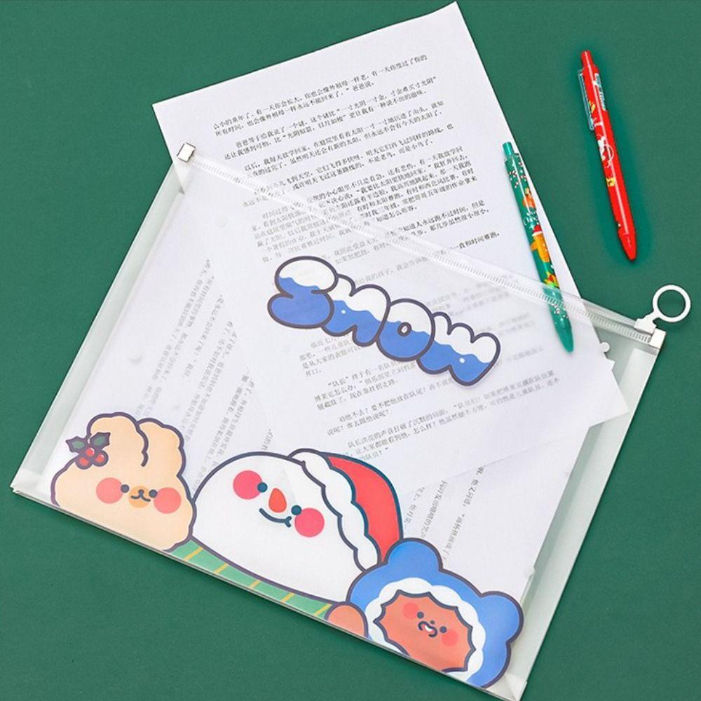 Túi Đựng Tài Liệu Khổ A4 Bằng Nhựa PP Tiện Dụng Cho Trường Học