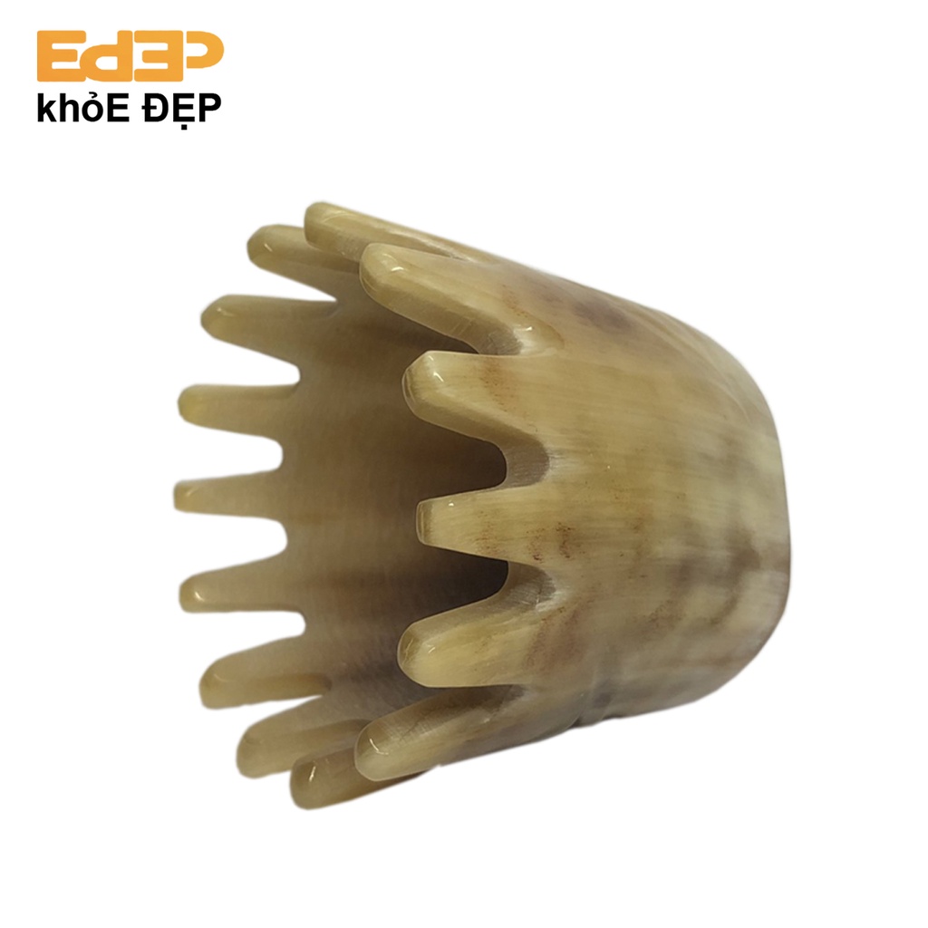 Dụng Cụ Massage Đầu Thư Giãn Bằng Sừng (Lược Gội Đầu, Thoải Mái, Tăng Cường Lưu Thông Máu, Tẩy Tế Bào Chết Da Đầu,...)