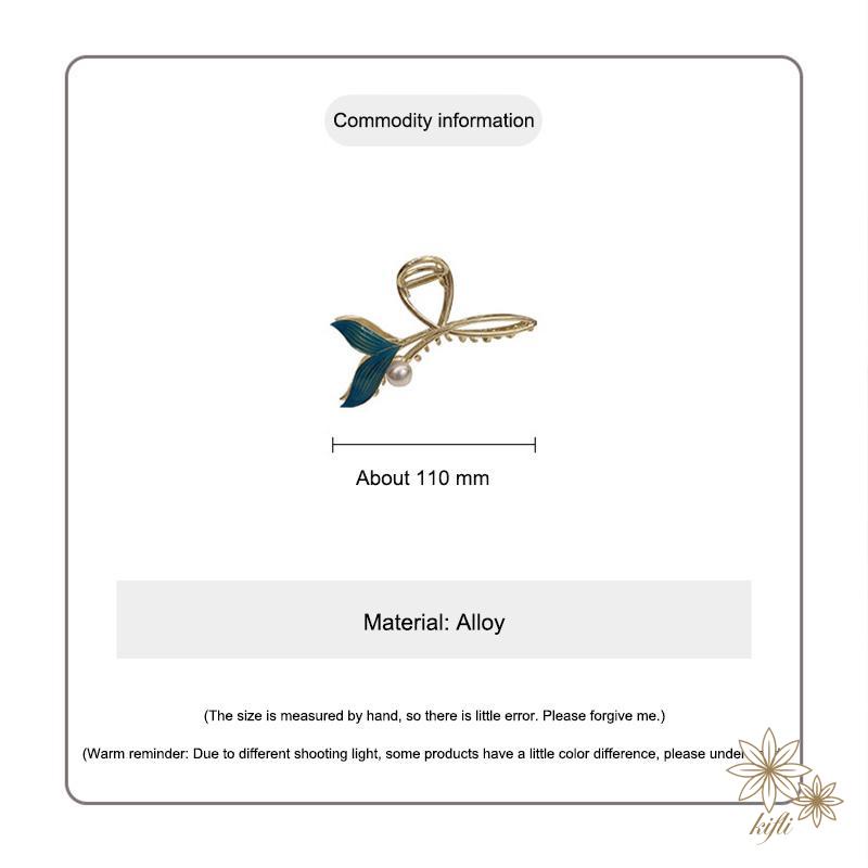 Kẹp Tóc Đuôi Cá Đính Ngọc Trai Sang Trọng Cho Nữ