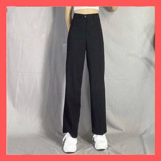 Quần ống suông nữ quần baggy Yogil ống rộng phong cách hàn quốc QS01