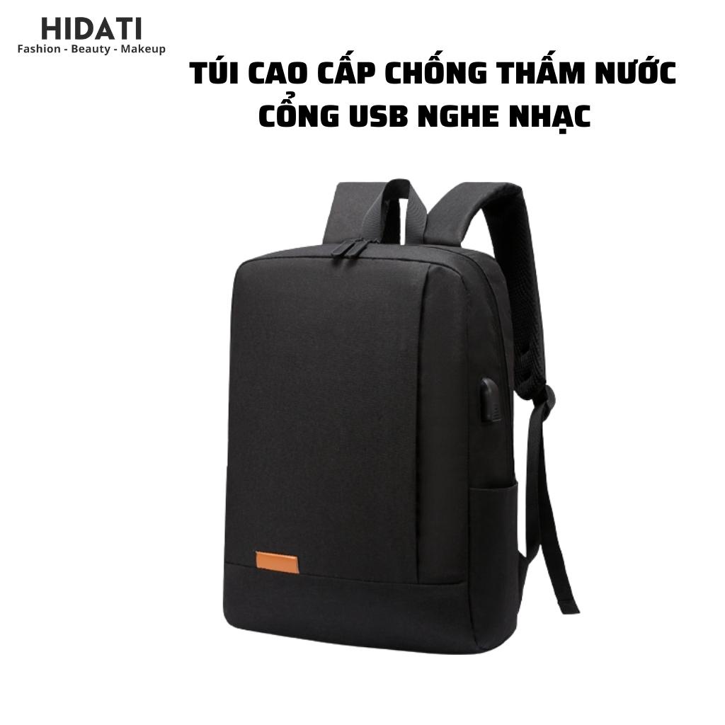 BALO Laptap Cổng USB, Balo Đi học nhẹ gọn, Du Lịch, Đi Công Tác Vải Thời Trang Cao Cấp