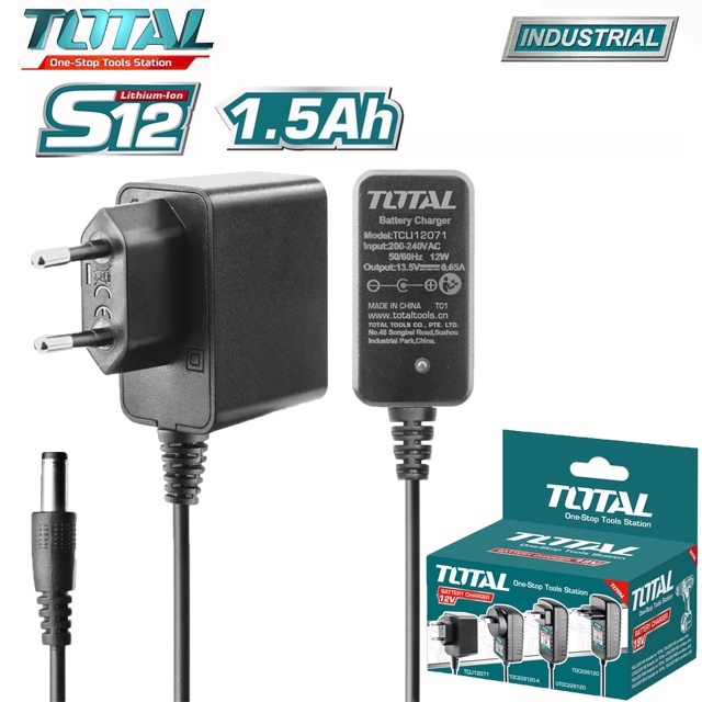Sạc pin Lithium-Ion S12V Total TCLI12071