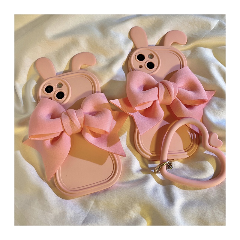 Ốp Điện Thoại Hình Tai Thỏ Dễ Thương Cho IPhone 14 14Pro 14ProMax 13 13Pro 13ProMax 12 12Pro 12ProMax 11 11Pro 11ProMax XSMax XR X XS