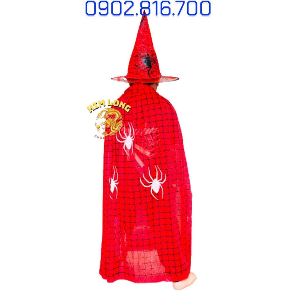 Set Áo choàng và Nón siêu nhân nhện Spiderman trang phục hóa trang lễ hội Halloween