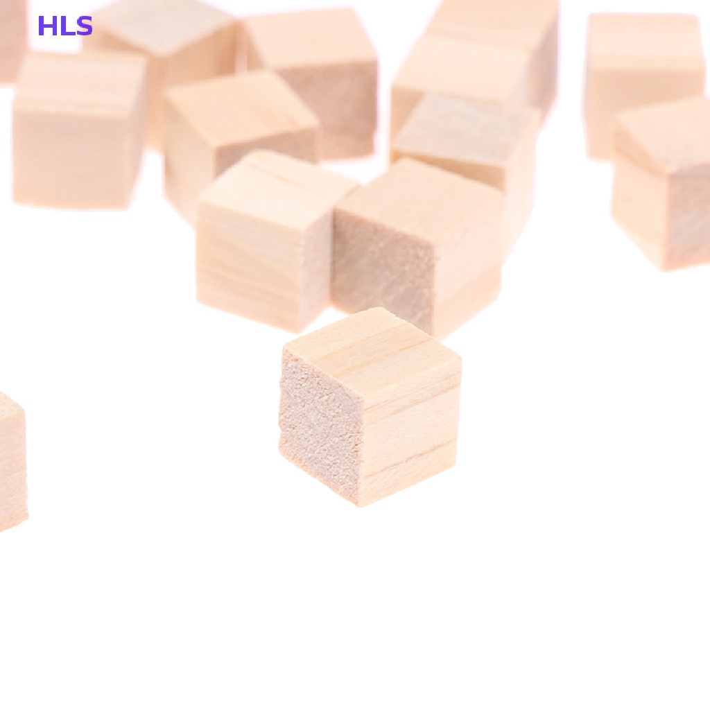 Bộ 100 Khối Lập Phương Chưa Hoàn Thành Dùng Làm Đồ Gỗ DIY