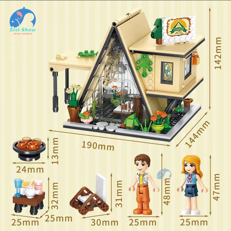 Bộ Đồ Chơi Mô Hình Ngôi Nhà Thành Phố Sáng Tạo Cho Bé